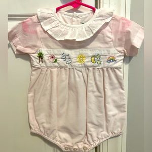 Christian Elizabeth size 12mth smocked bubble
